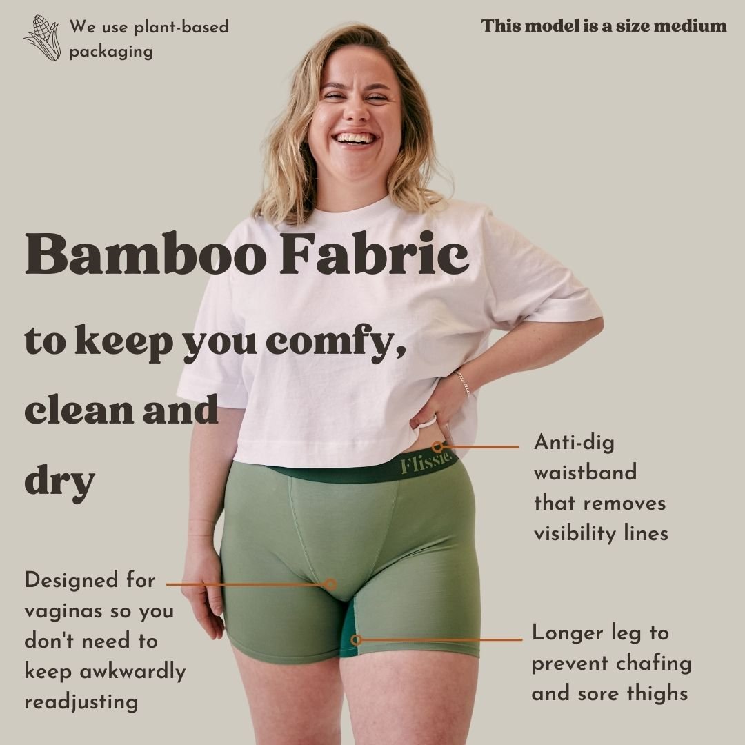 Rose Bamboo Short  Hypoallergenic Sensitive Skin Underwear